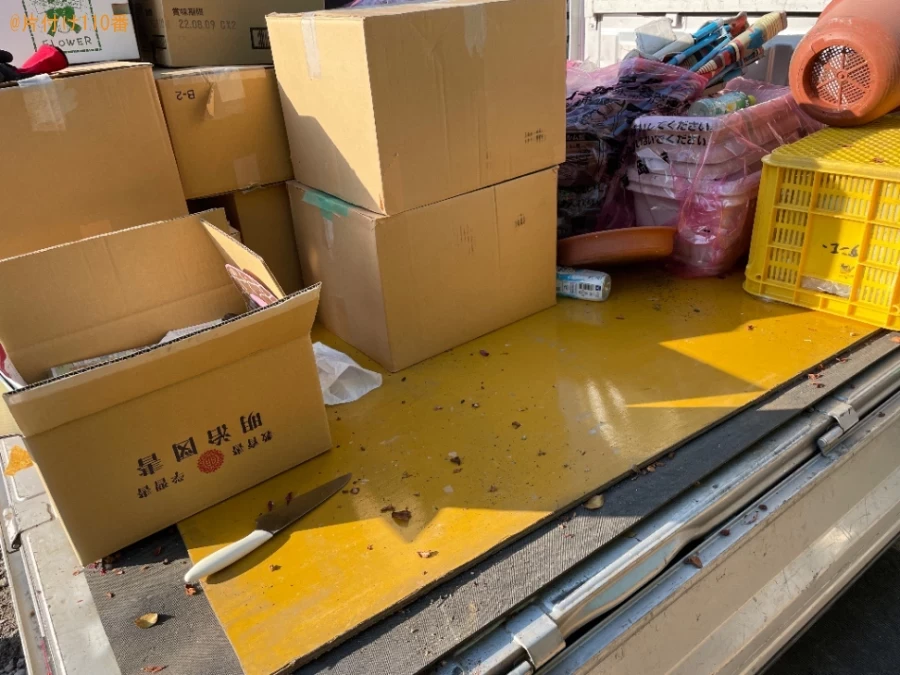 【高岡市】プランター、ダンボールに詰めた荷物の回収・処分ご依頼