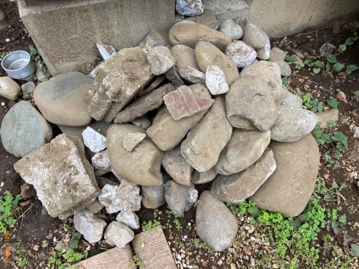 【府中市西原町】庭石の回収・処分ご依頼　お客様の声