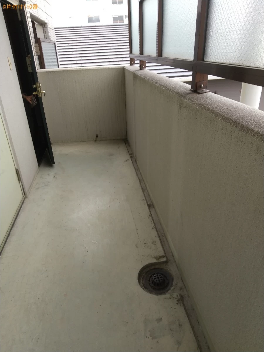 【福山市御門町】マットレス付きシングルベッド、ゴミ箱等の回収