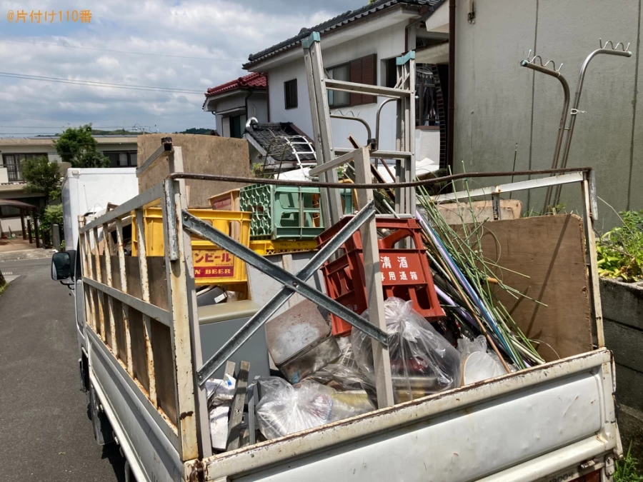 【鹿児島市上谷口町】洗濯機、衣類乾燥機、ラック、支柱等の回収