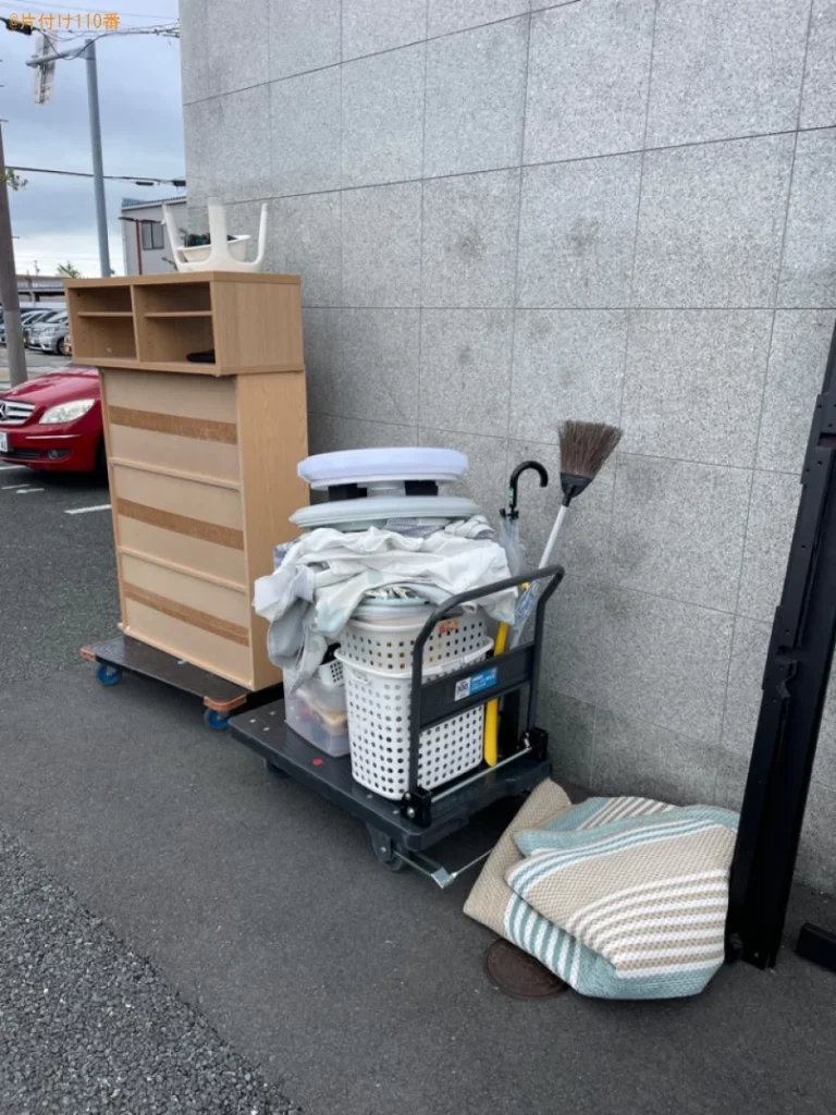 【磐田市】洗濯機、タンス、本棚、テレビ台、自転車、かご等の回収