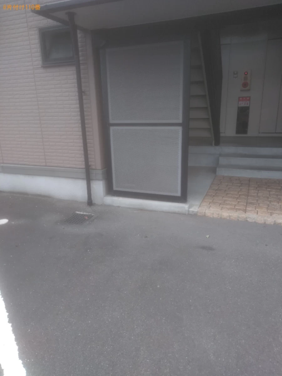 【松山市来住町】マットレス付きダブルベッドの回収・処分ご依頼