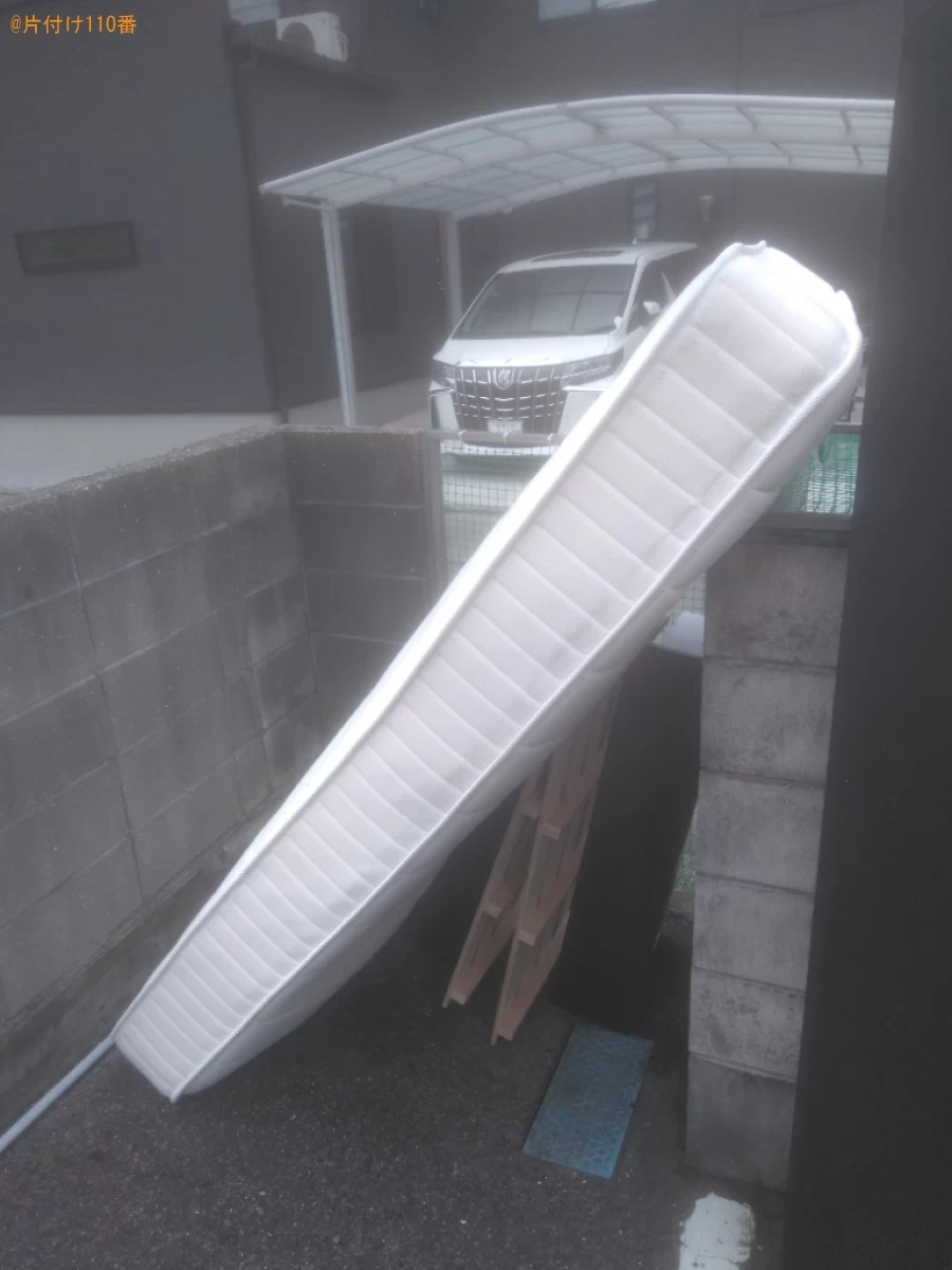 【松山市】マットレス付きシングルベッドの回収・処分ご依頼