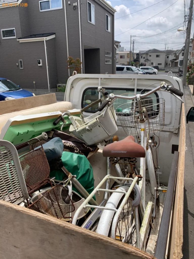 【新座市】自転車、子供用のキーボード、ソファーベッド等の回収