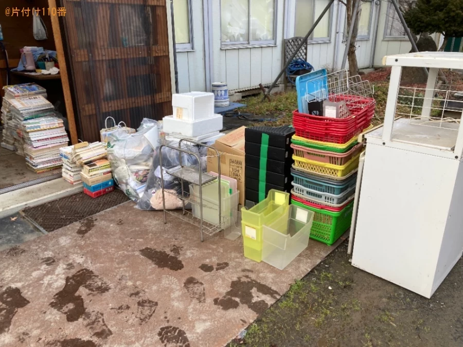【栗原市】レンジ台、ラック、かご、発泡スチロール、本等の回収