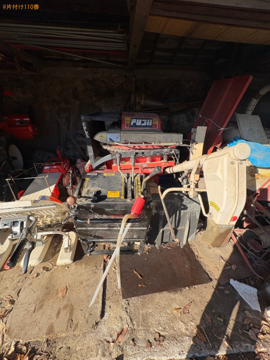 【大月市賑岡町】ハーベスター、稲刈り機、稲を切る機械等の回収