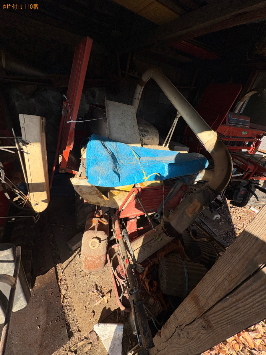 【大月市賑岡町】ハーベスター、稲刈り機、稲を切る機械等の回収