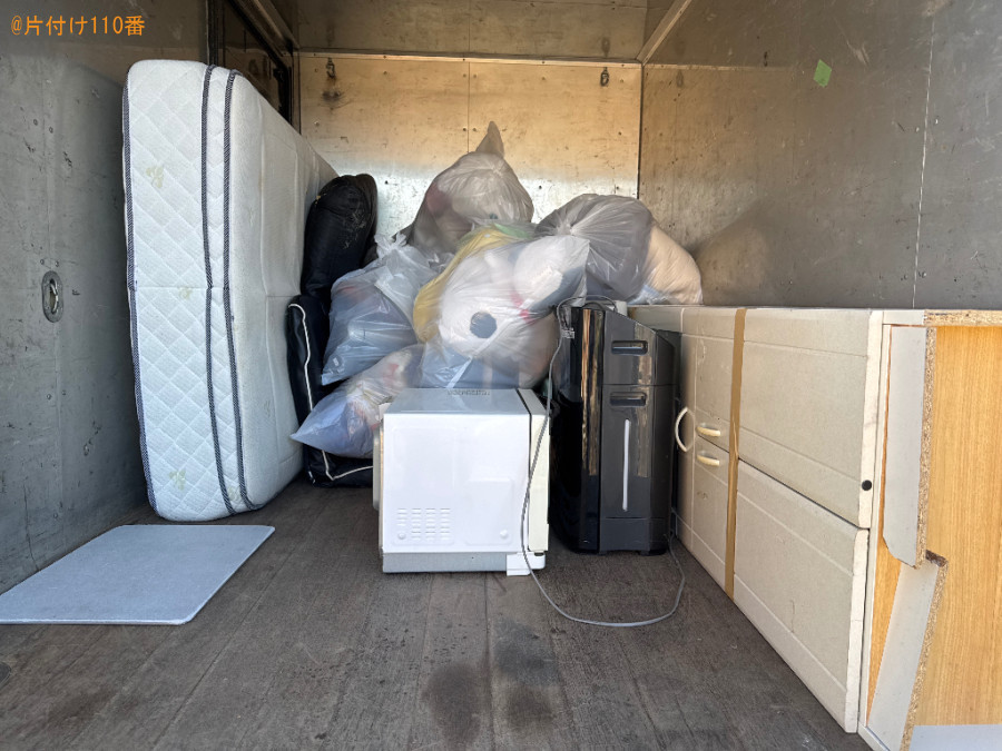 【奥州市】セミダブルマットレス、電子レンジ、プリンター等の回収