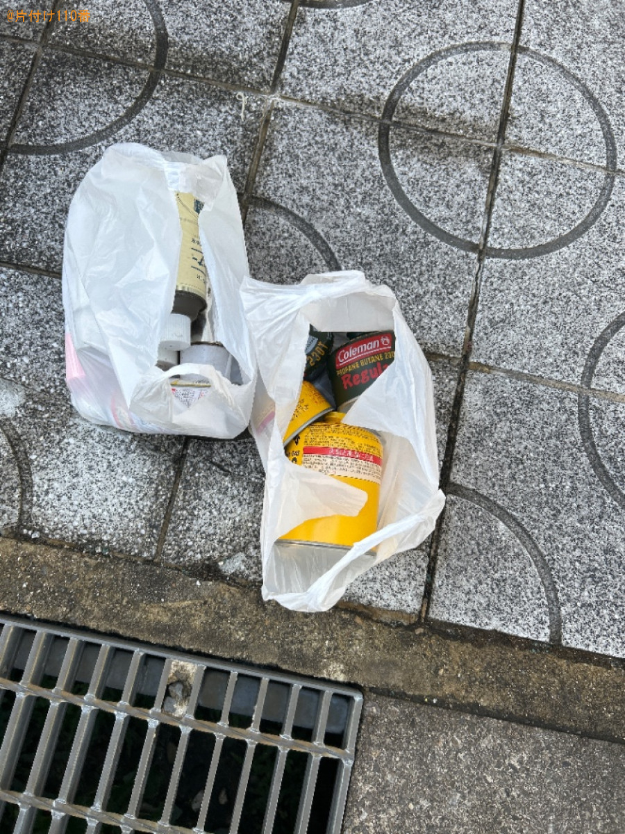【京都市伏見区】ガス入りのキャンプ用OD缶の回収・処分ご依頼