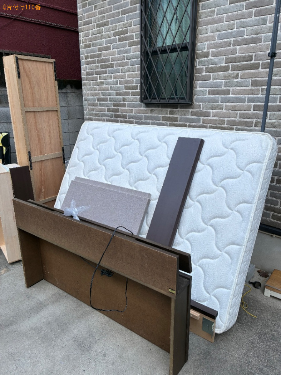 【さいたま市浦和区】マットレス付きダブルベッドの回収・処分ご依頼
