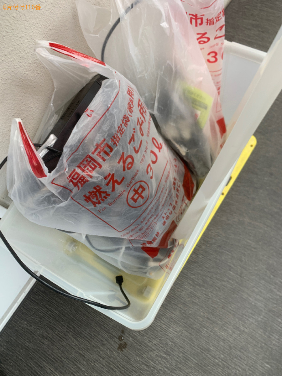 【福岡市博多区】衣装ケース、ビデオデッキ、ダンボール等の回収