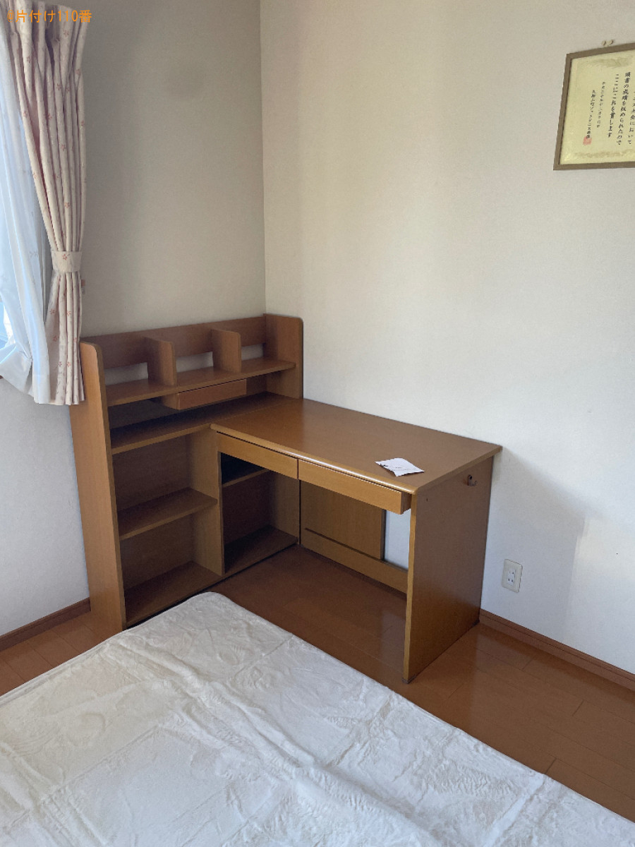 【京田辺市】シングルベット、机、電子ピアノの移動作業ご依頼