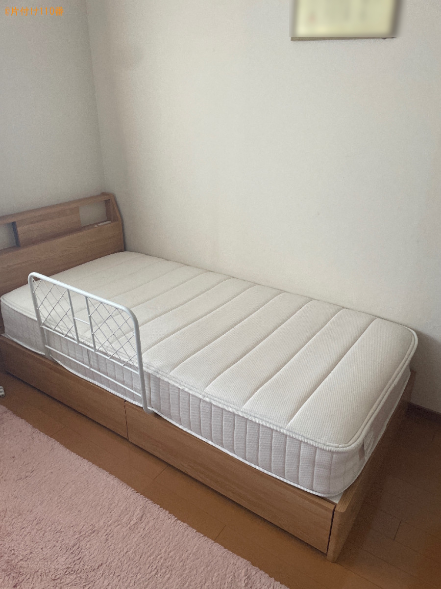 【京田辺市】シングルベット、机、電子ピアノの移動作業ご依頼