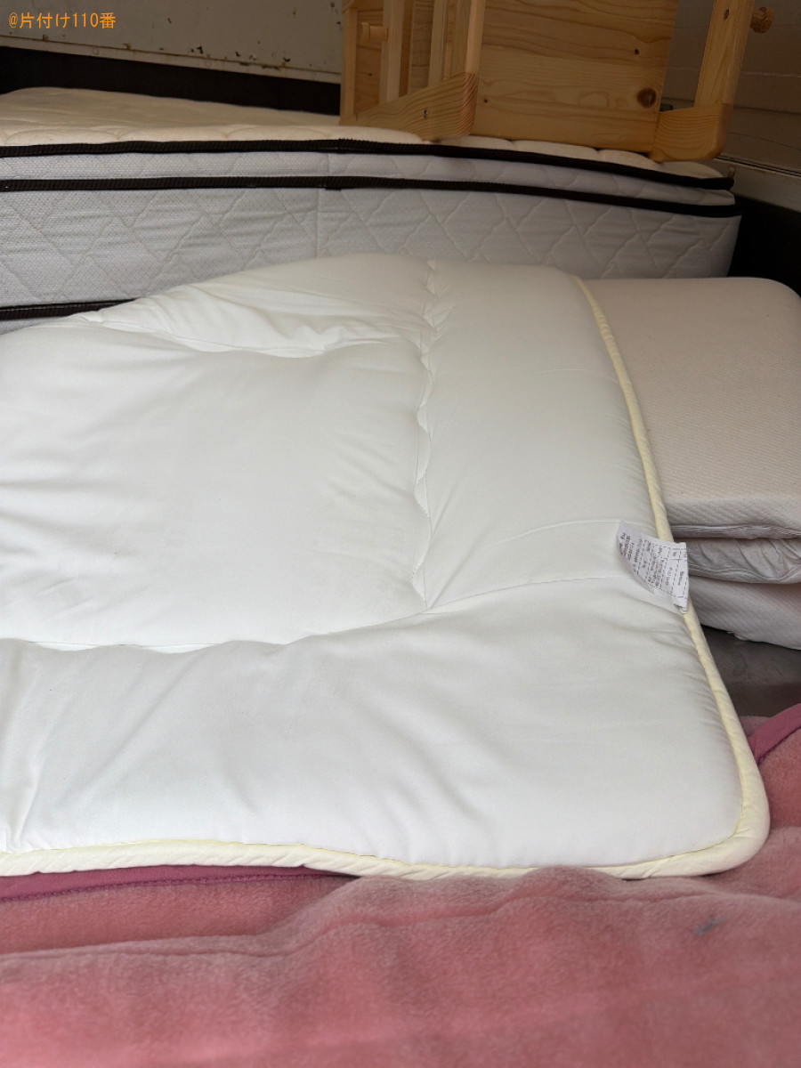 【青森市】シングルベッドマットレス、布団、ハンガーラック等の回収