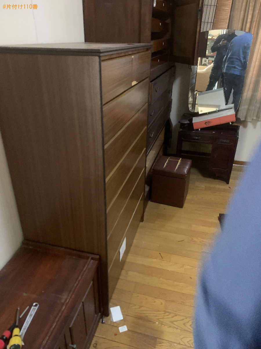 【大野城市】冷蔵庫、テレビ、タンス、布団、ベッド、鏡台等の回収
