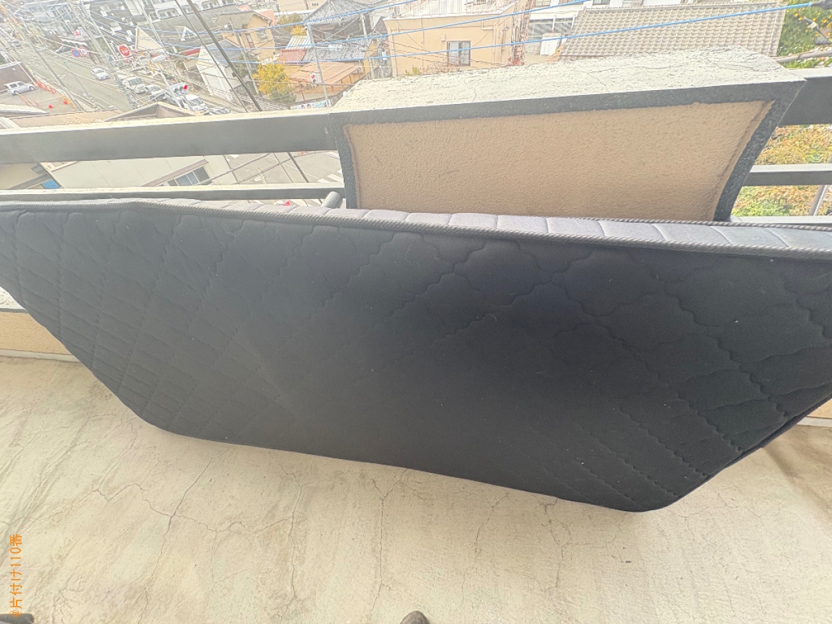 【甲府市】マットレス付きシングルベッドの回収・処分ご依頼