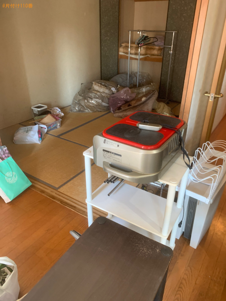 【筑紫野市】ハンガーラック、扇風機、照明器具、ゴミ箱等の回収