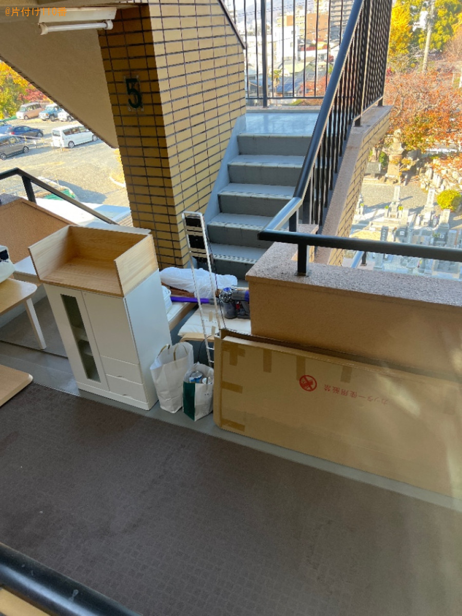 【岡山市中区】ハンガーラック、食器棚、テーブル、掃除機等の回収