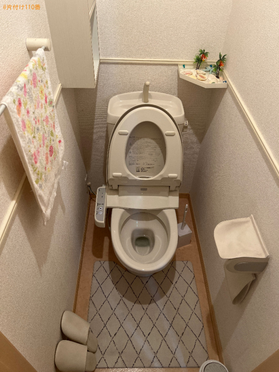 【都窪郡早島町】自転車、傘等の回収とトイレ・浴室クリーニング