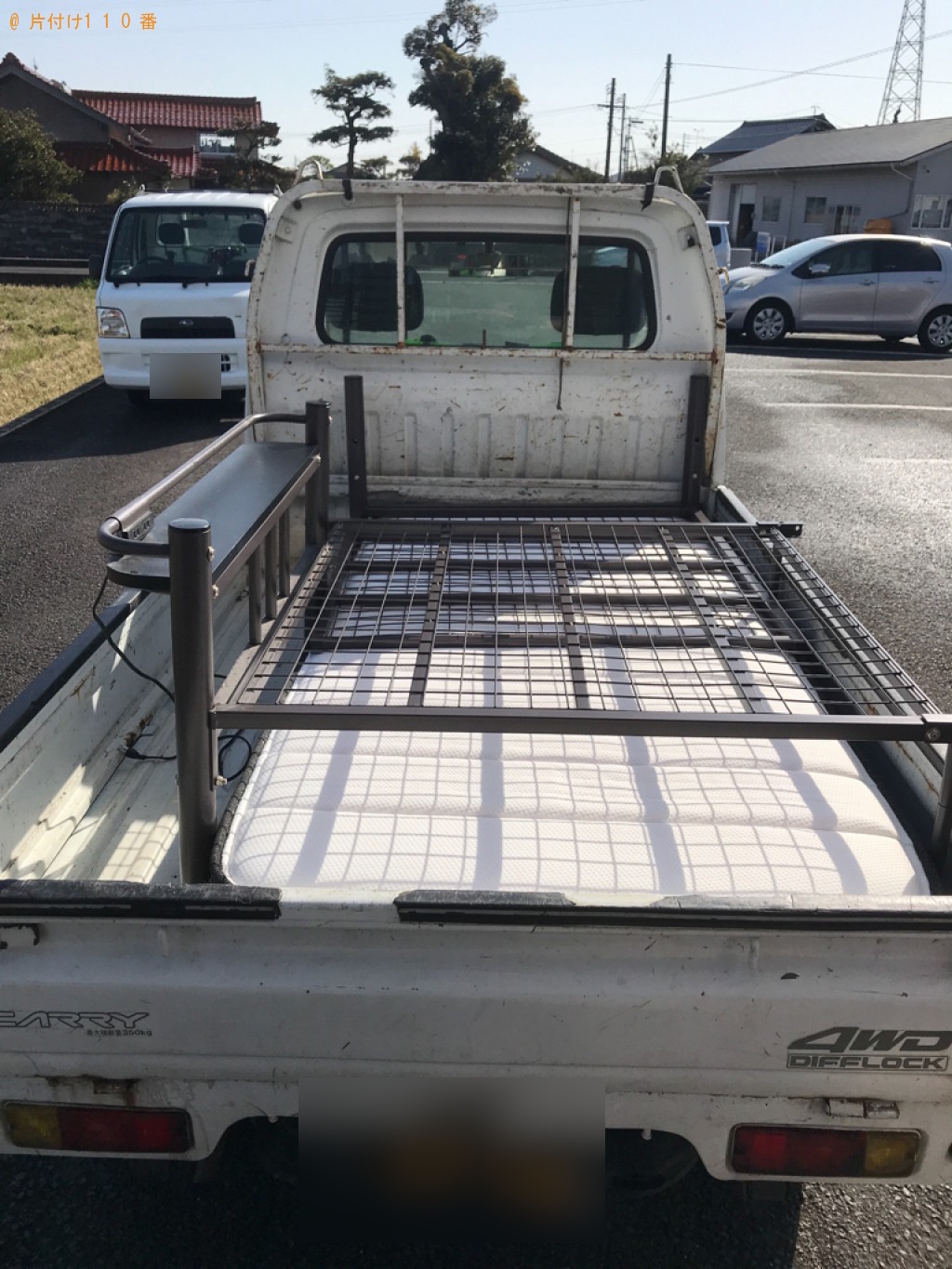 【出雲市武志町】マットレス付きシングルベッドの回収・処分ご依頼