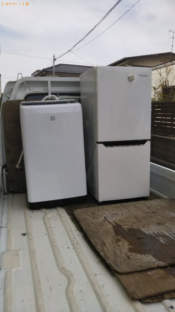 【松江市内中原町】冷蔵庫、洗濯機の回収・処分ご依頼　お客様の声