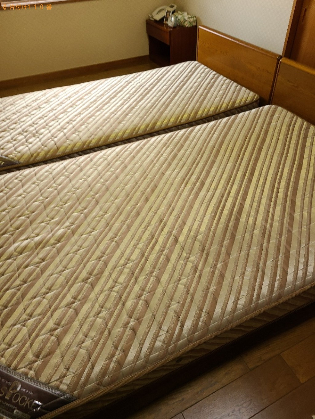 【高松市香川町】マットレス付きシングルベッド等の回収・処分ご依頼