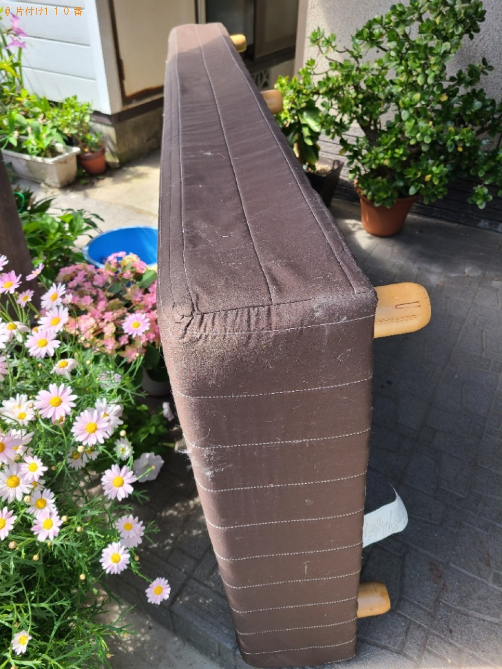 【丸亀市垂水町】マットレス付きシングルベッドの回収・処分ご依頼