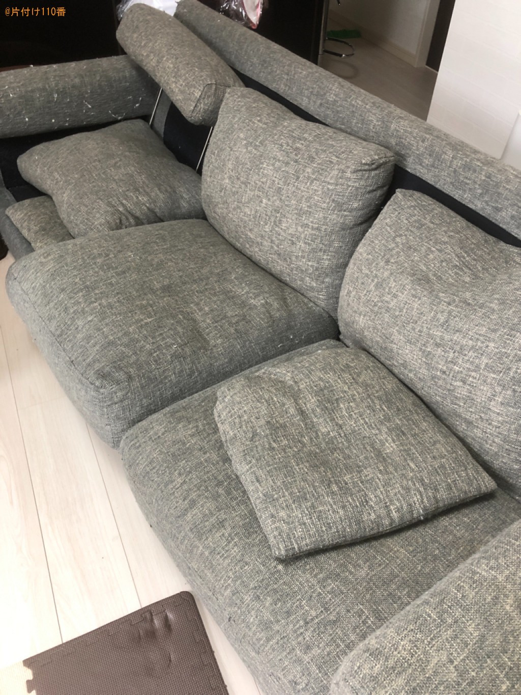 【高松市香川町】L字型ソファーの回収・処分ご依頼　お客様の声