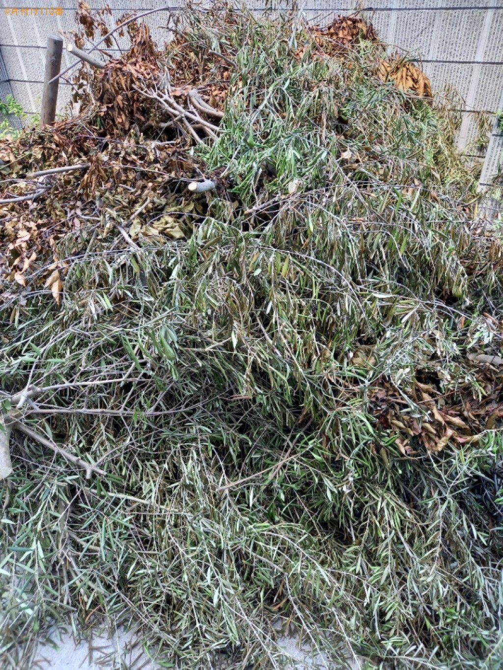 【高松市太田上町】伐採した枝の回収・処分ご依頼　お客様の声