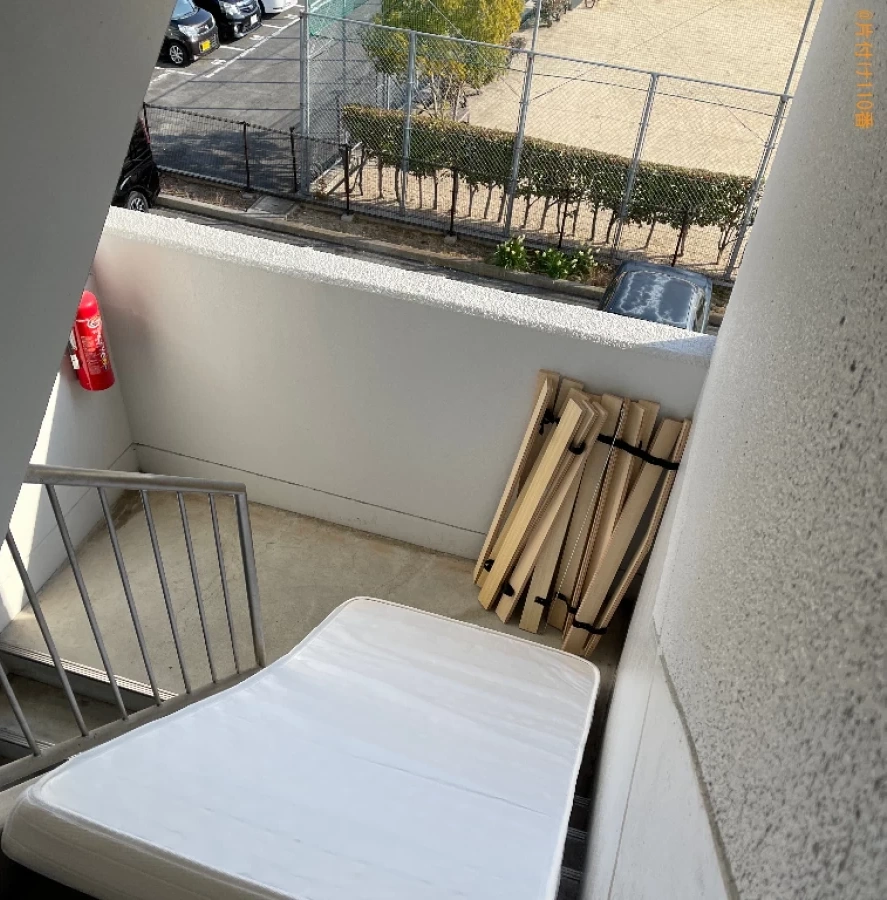 【倉敷市】シングルベッドマットレス、冷蔵庫、洗濯機等の回収・処分