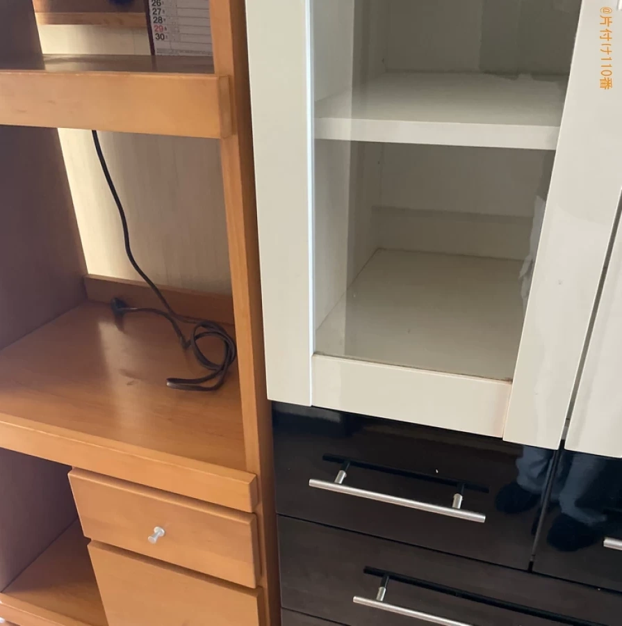 【鹿角市】テレビ、折り畳みベッド、こたつ、食器棚、炊飯器等の回収