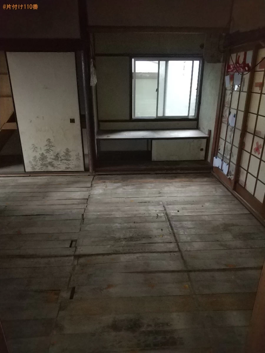 【福山市多治米町】冷蔵庫、洗濯機、タンス、食器等の回収と簡易清掃