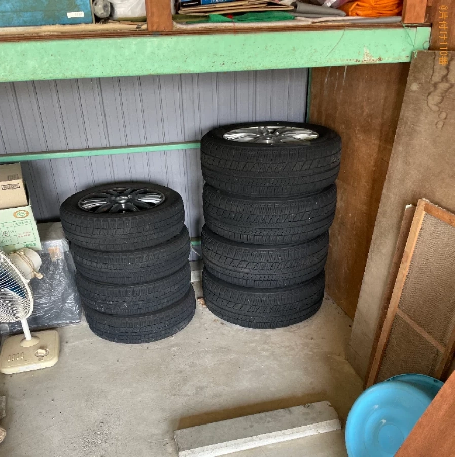 【浜松市東区豊町】ホイール付き自動車タイヤの回収・処分ご依頼