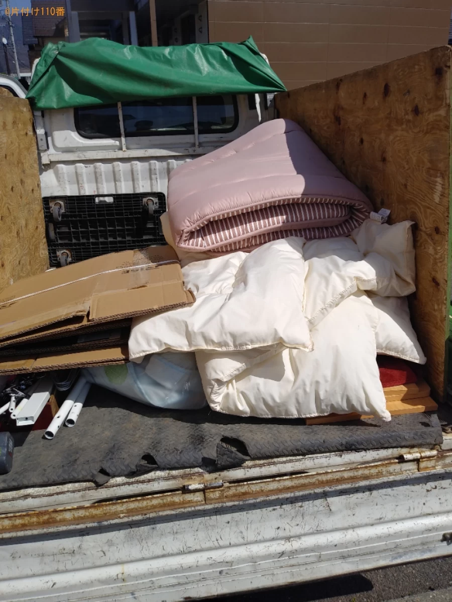 【松本市】シングルベッドマットレス、ラック、一般ごみ等の回収