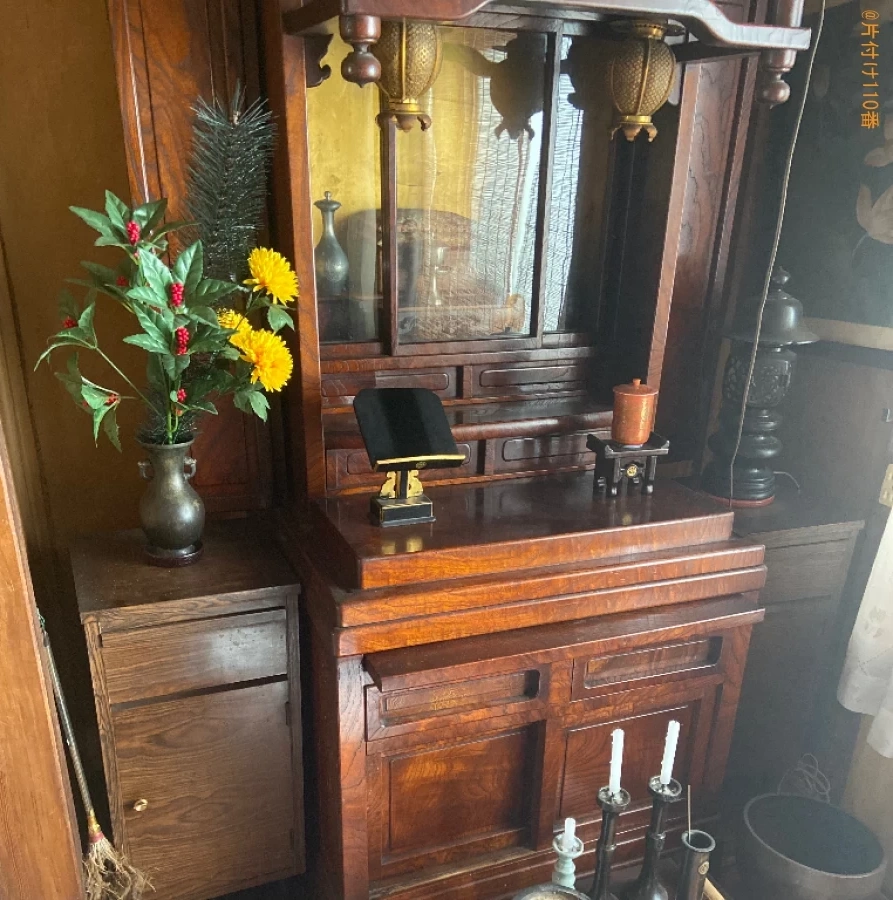 【下関市幸町】仏壇、仏具の回収・処分ご依頼　お客様の声