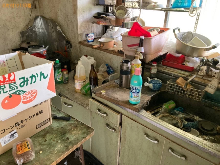 【日置市東市来町】冷蔵庫、キッチン周りの片付け・清掃作業ご依頼