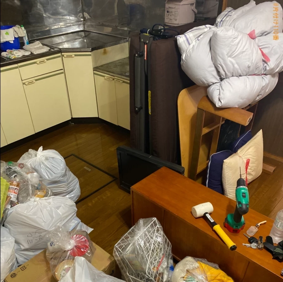 【東松山市新宿町】仏壇、折り畳みベッド、こたつ、食器棚等の回収