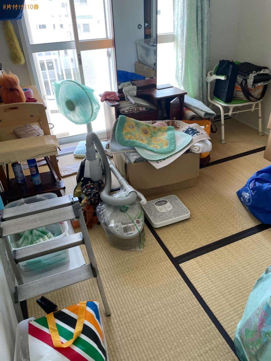 【弘前市】冷蔵庫、食器棚、電子レンジ、食器、椅子、扇風機等の回収