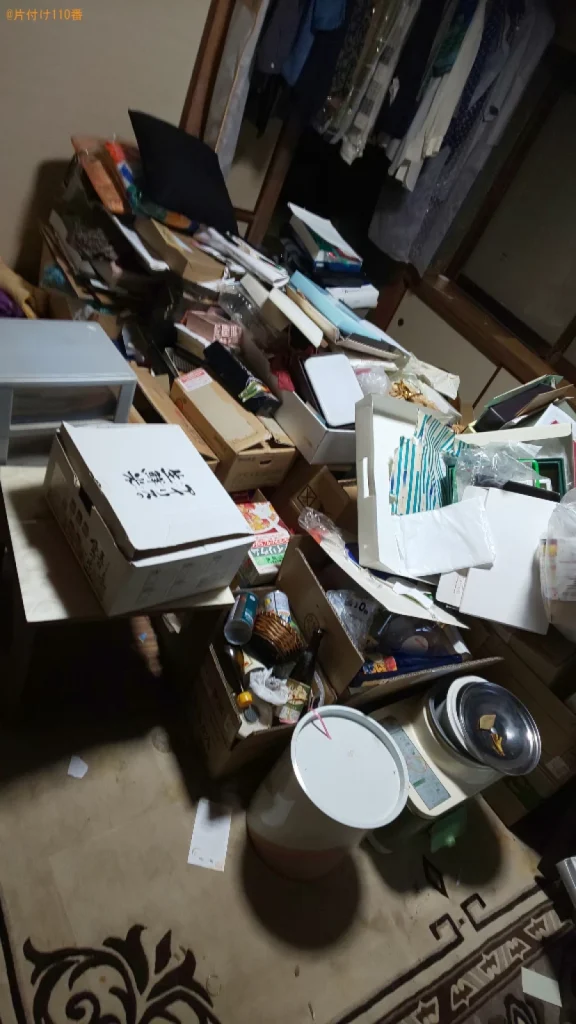 【生駒市】収納ケース、雑貨、一般ごみ等の回収・処分ご依頼