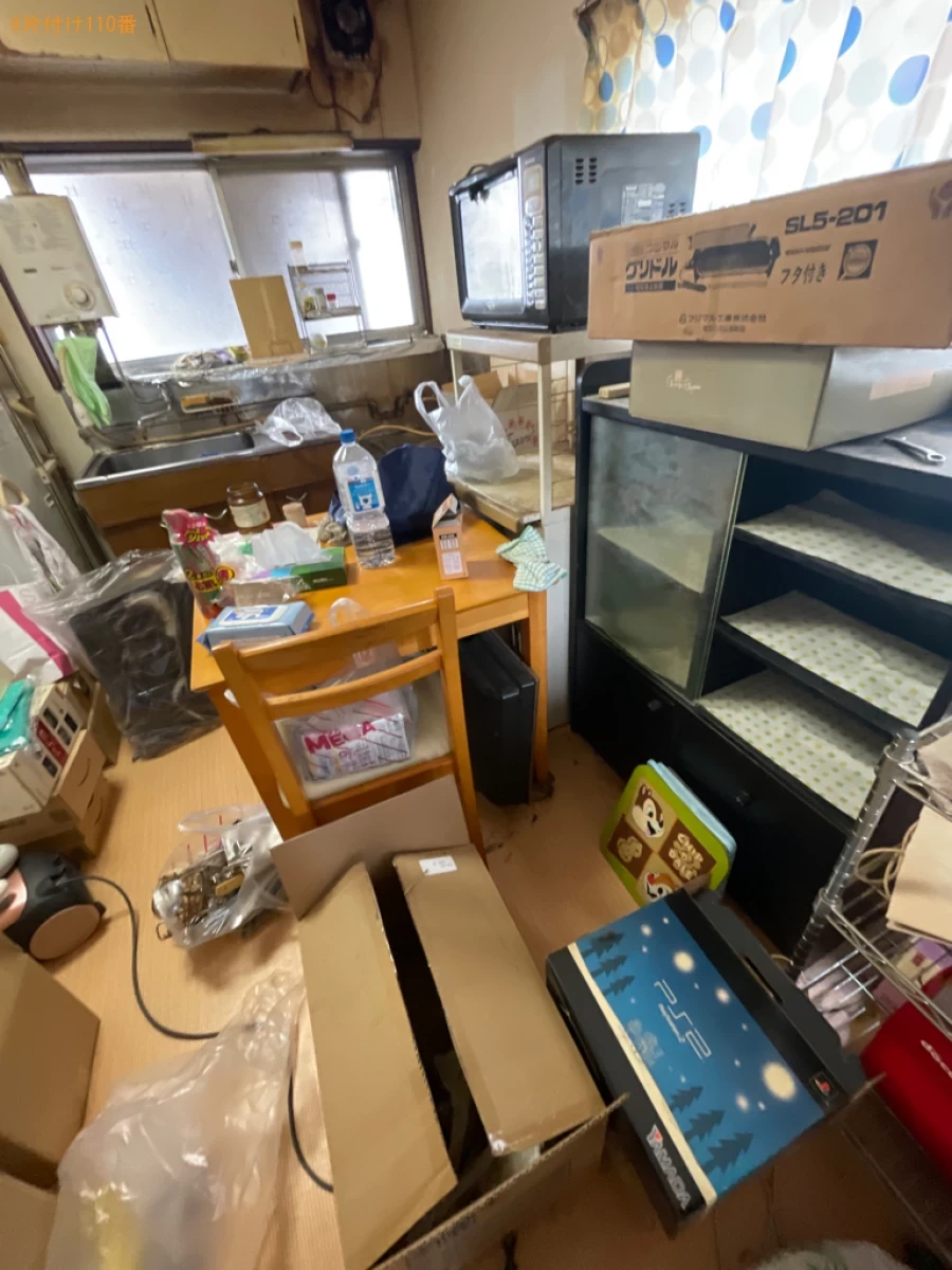 【弘前市】マットレス付きシングルベッド、洗濯機、タンス等の回収