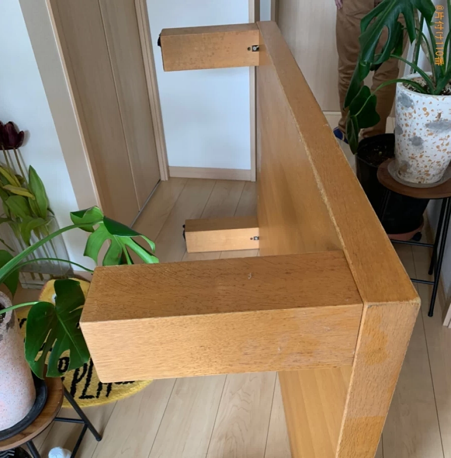 【中津市沖代町】ローテーブルの回収・処分ご依頼　お客様の声