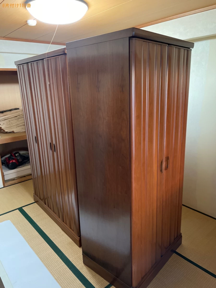 【大阪市東住吉区】婚礼タンス、靴箱、ラックの回収・処分ご依頼