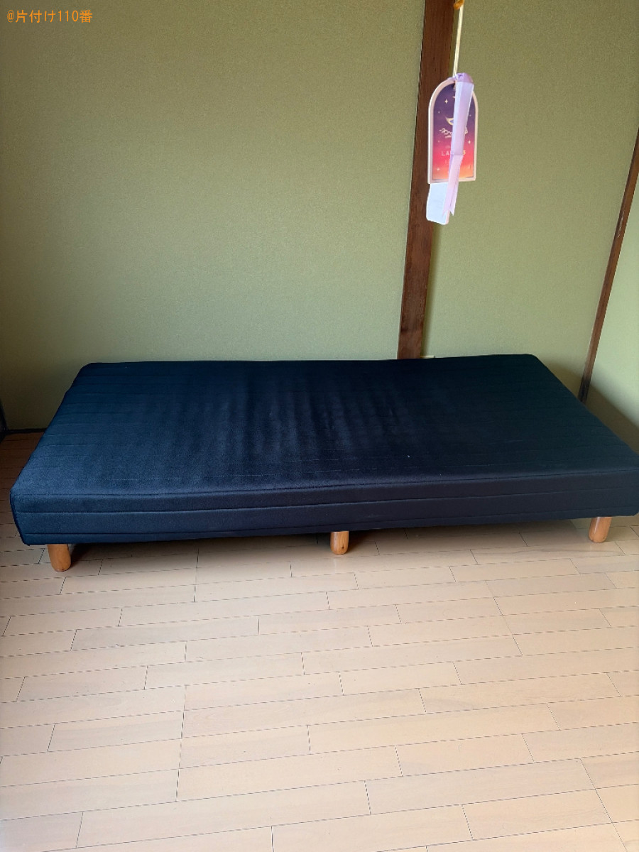 【五所川原市元町】マットレス付きセミダブルベッド、洗濯機等の回収