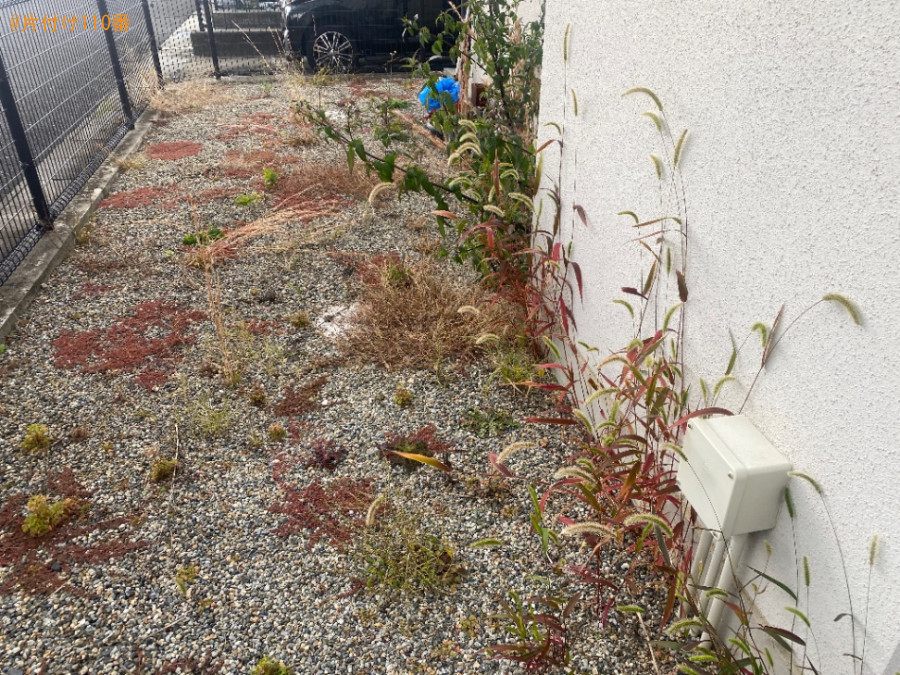 【奈良市古市町】草刈り、草むしり作業ご依頼 お客様の声