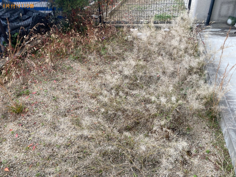 【奈良市古市町】草刈り、草むしり作業ご依頼 お客様の声