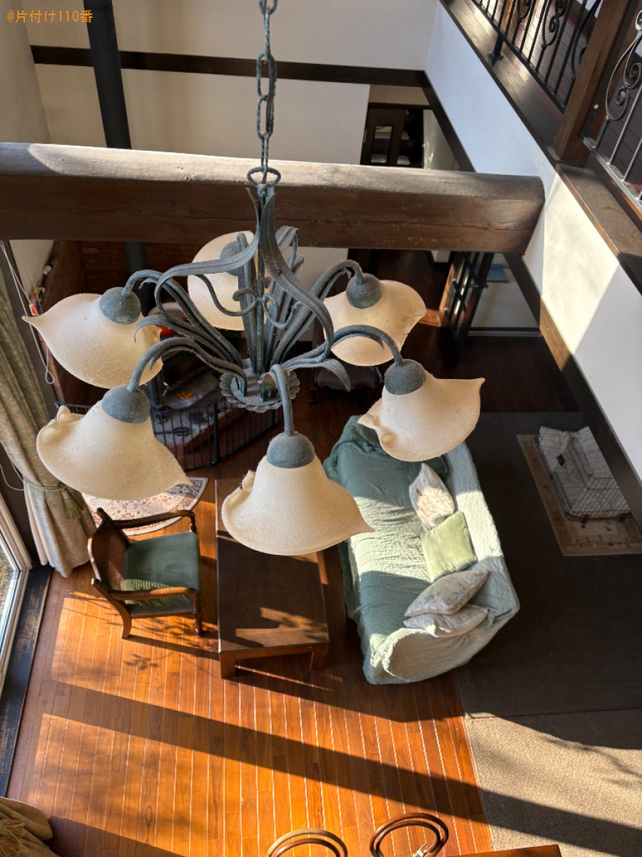 【北杜市大泉町】シャンデリアの掃除ご依頼　お客様の声