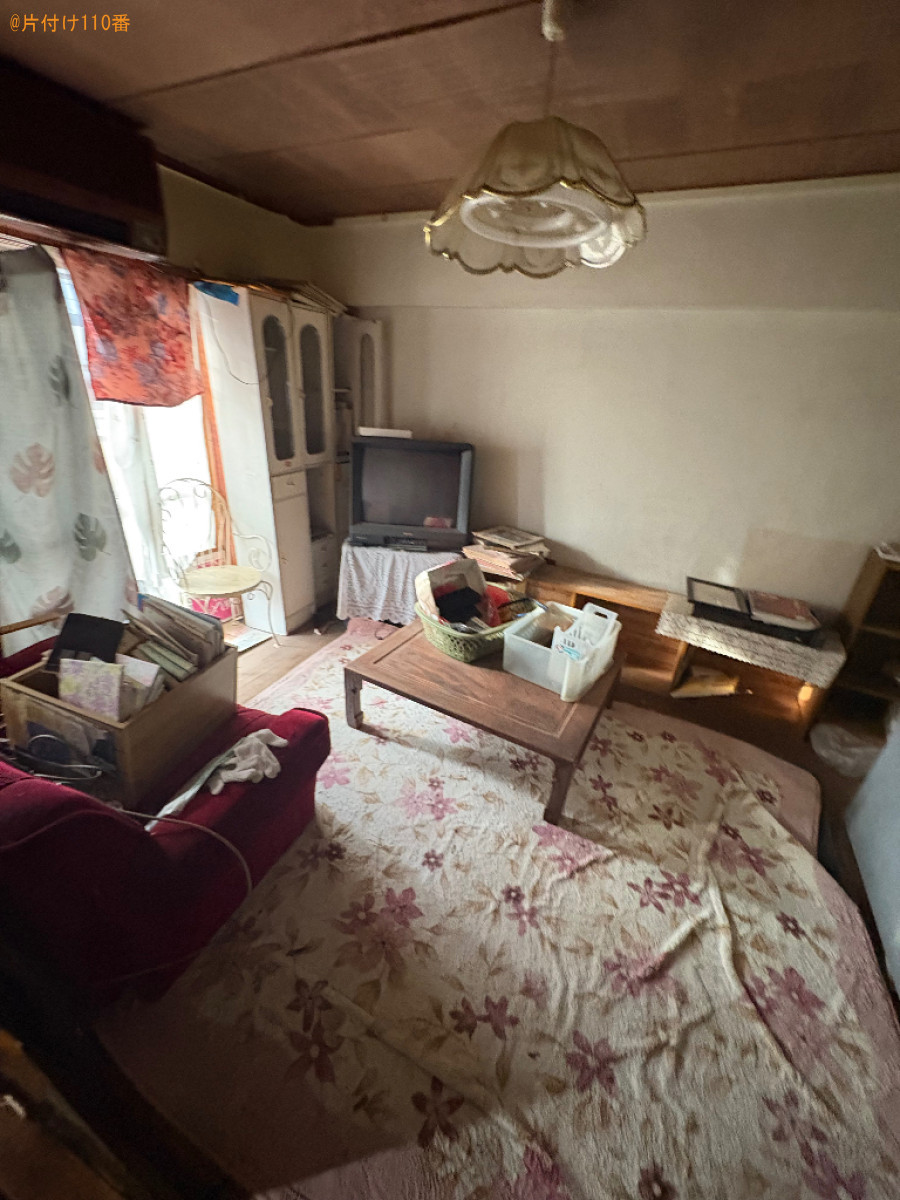 【甲斐市竜王新町】冷蔵庫、電子レンジ、食器棚、テーブル等の回収