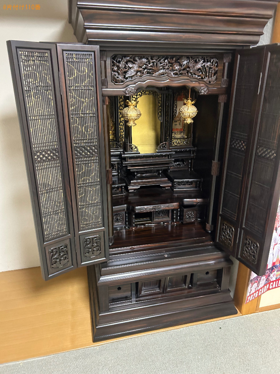 【瀬戸内市邑久町】仏壇を一戸建て1階から隣の家の2階へ移動する