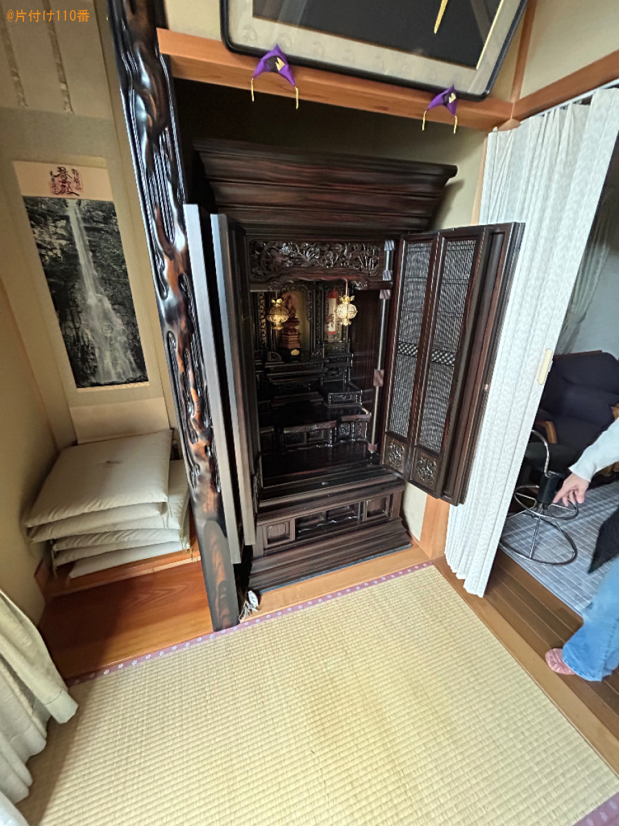 【瀬戸内市邑久町】仏壇を一戸建て1階から隣の家の2階へ移動する