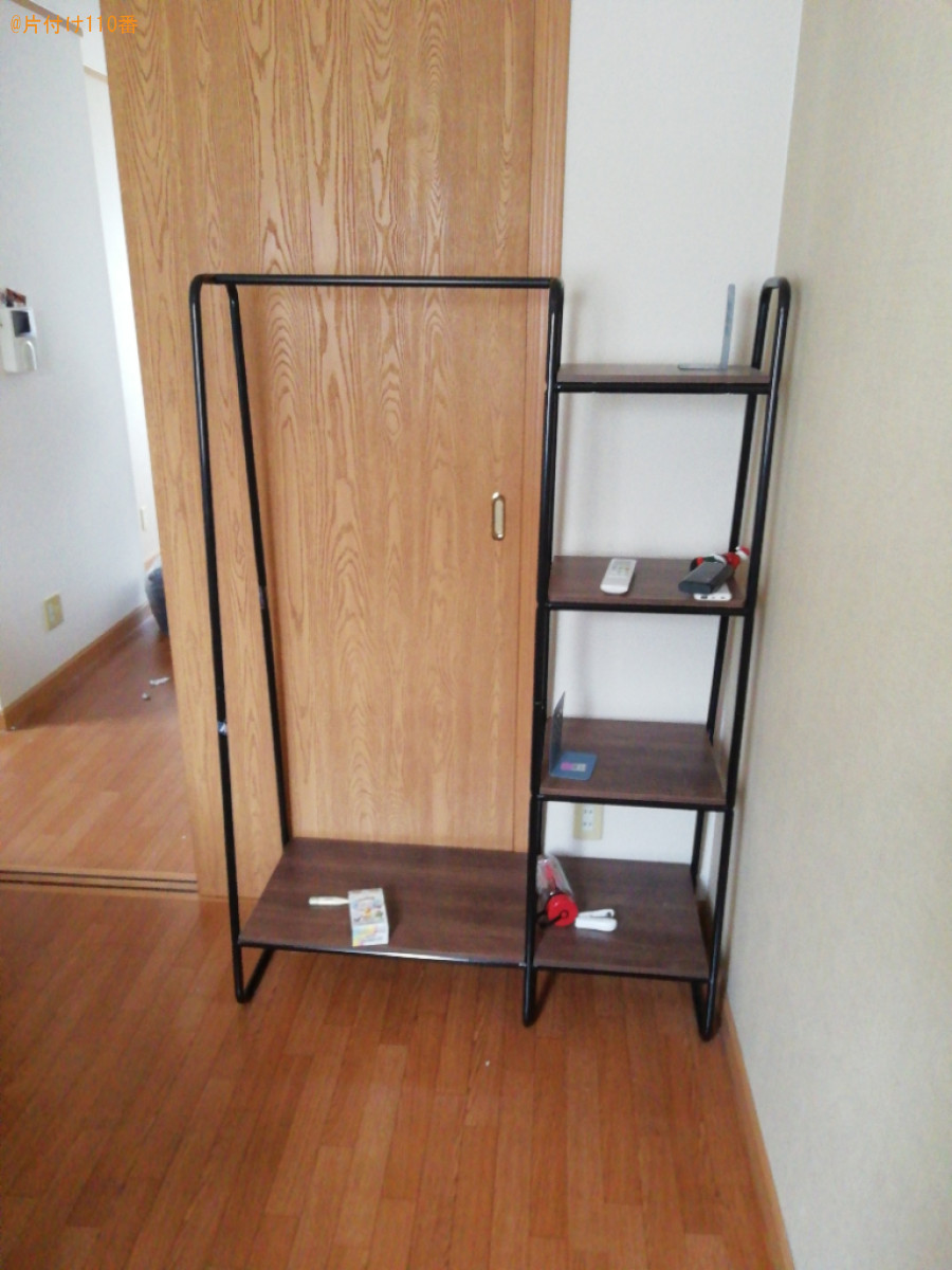 【草津市野路町】マットレス付きシングルベッド、食器棚等の回収